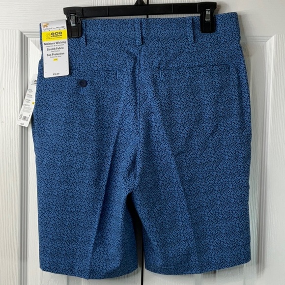 Jack Nicklaus - Golf Shorts Mens 30 Blue 9” Inseam Geometric Leopard Print - Picture 8 of 8